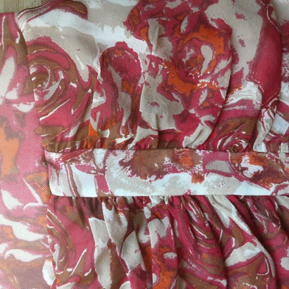 EMMA Europe Geometric Floral Rushed Stretchy Pencil Skirt, Size EU36 / US4 - Picture 8 of 13